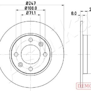 Disc frana ASHIKA 61-00-0615C – CITROEN | AutoRival
