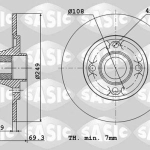Disc frana SASIC 6100004 – CITROEN | AutoRival