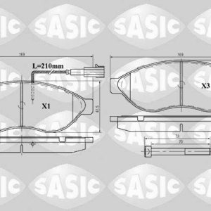 Set placute frana SASIC 6210021 – CITROEN | AutoRival