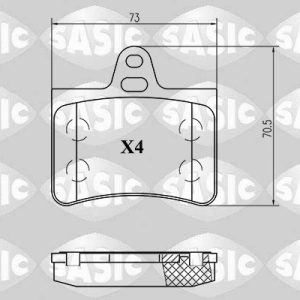 Set placute frana SASIC 6210034 – CITROEN | AutoRival