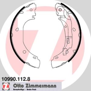 Set saboti frana ZIMMERMANN 10990.112.8 – CITROEN | AutoRival