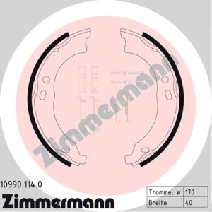 Set saboti frana frana de mana ZIMMERMANN 10990.114.0 – CITROEN | AutoRival