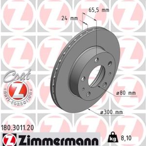 Disc frana ZIMMERMANN 180.3011.20 – CITROEN | AutoRival