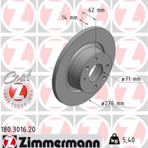 Disc frana ZIMMERMANN 180.3016.20 – CITROEN | AutoRival