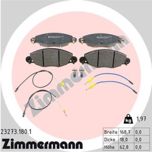 Set placute frana ZIMMERMANN 23273.180.1 – CITROEN | AutoRival
