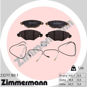Set placute frana ZIMMERMANN 23277.180.1 – CITROEN | AutoRival