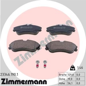 Set placute frana ZIMMERMANN 23346.190.1 – CITROEN | AutoRival