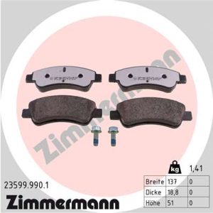 Set placute frana ZIMMERMANN 23599.990.1 – CITROEN | AutoRival