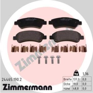 Set placute frana ZIMMERMANN 24465.190.2 – CITROEN | AutoRival