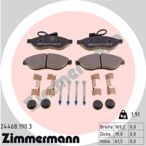 Set placute frana ZIMMERMANN 24468.190.3 – CITROEN | AutoRival