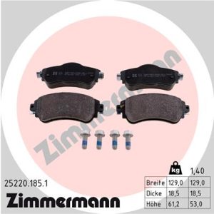 Set placute frana ZIMMERMANN 25220.185.1 – CITROEN | AutoRival