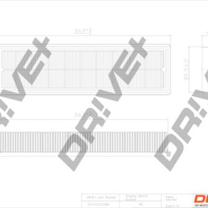 Filtru aer DRIVE DP1110.10.0380 – CITROEN | AutoRival