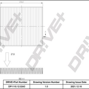 Filtru aer habitaclu DRIVE DP1110.12.0243 – CITROEN | AutoRival