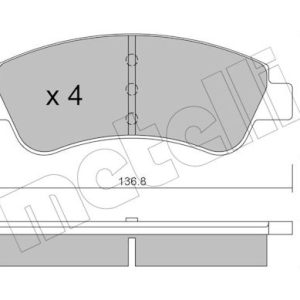 Set placute frana METELLI 22-0327-0