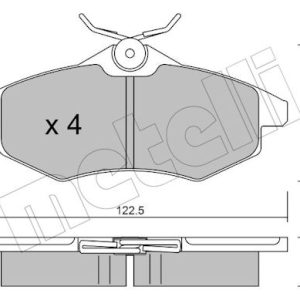 Set placute frana METELLI 22-0328-0