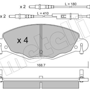 Set placute frana METELLI 22-0332-0