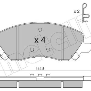 Set placute frana METELLI 22-0481-0