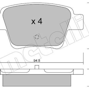 Set placute frana METELLI 22-0639-0