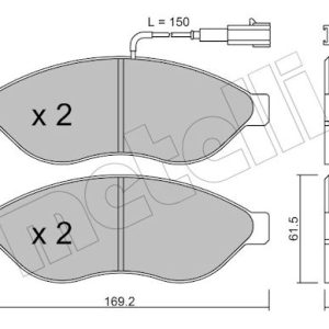 Set placute frana METELLI 22-0708-1