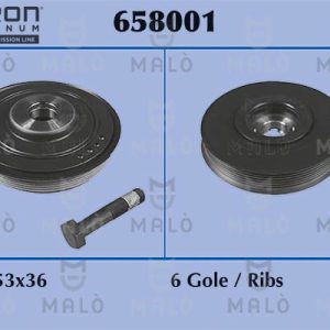 Fulie curea arbore cotit MALO 658001 – CITROEN | AutoRival