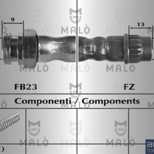 Furtun frana MALO 80004 – CITROEN | AutoRival