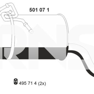 Toba esapament finala ERNST 501071 – CITROEN | AutoRival
