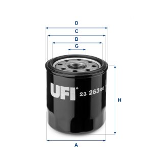 Filtru ulei UFI 23.263.00 – CITROEN | AutoRival