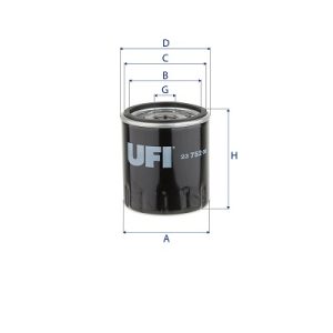 Filtru ulei UFI 23.752.00 – CITROEN | AutoRival