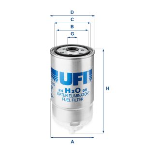 Filtru combustibil UFI 24.H2O.05 – CITROEN | AutoRival