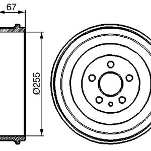Tambur frana BOSCH 0 986 477 144 – imagine produs
