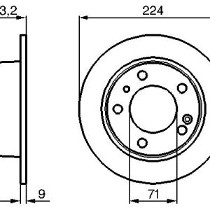 Disc frana BOSCH 0 986 478 141