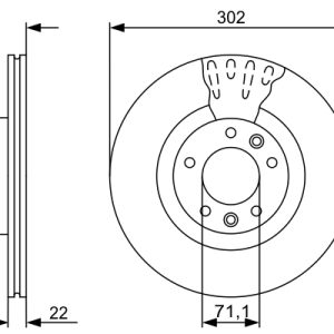 Disc frana BOSCH 0 986 479 500 Disc frana BOSCH 0 986 479 500 – imagine produs