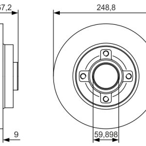 Disc frana BOSCH 0 986 479 S42