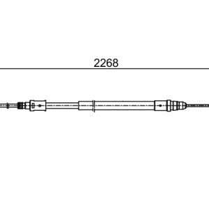 Cablu frana de parcare BOSCH 1 987 482 409