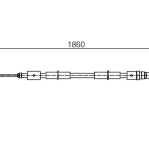 Cablu frana de parcare BOSCH 1 987 482 540