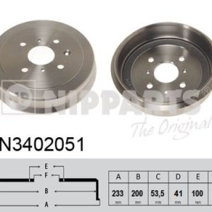 Tambur frana NIPPARTS N3402051 – CITROEN | AutoRival