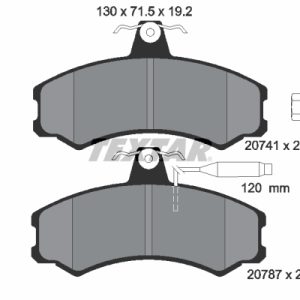 Set placute frana TEXTAR 2074101 – CITROEN | AutoRival