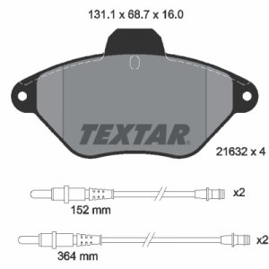 Set placute frana TEXTAR 2163201 – CITROEN | AutoRival