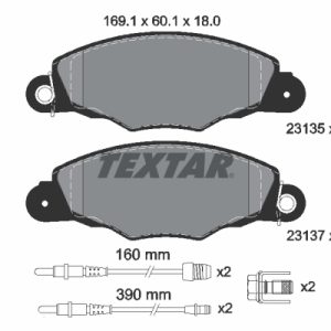 Set placute frana TEXTAR 2313503 – CITROEN | AutoRival