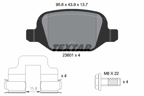 Set placute frana TEXTAR 2360102 – CITROEN | AutoRival
