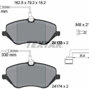 Set placute frana TEXTAR 2413301 – CITROEN | AutoRival