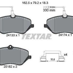 Set placute frana TEXTAR 2413303 – CITROEN | AutoRival