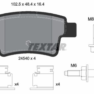 Set placute frana TEXTAR 2454001 – CITROEN | AutoRival