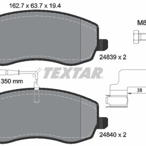 Set placute frana TEXTAR 2483901 – CITROEN | AutoRival