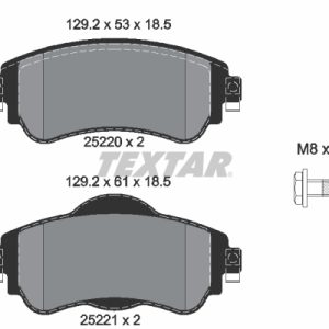 Set placute frana TEXTAR 2522001 – CITROEN | AutoRival
