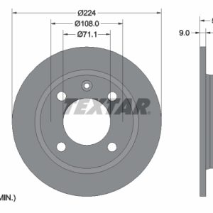 Disc frana TEXTAR 92059700 – CITROEN | AutoRival