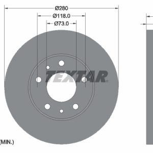Disc frana TEXTAR 92073703 – CITROEN | AutoRival