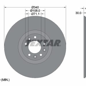 Disc frana TEXTAR 92256003 – CITROEN | AutoRival