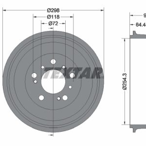Tambur frana TEXTAR 94010200 – CITROEN | AutoRival