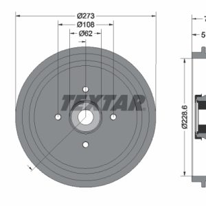 Tambur frana TEXTAR 94037900 – CITROEN | AutoRival